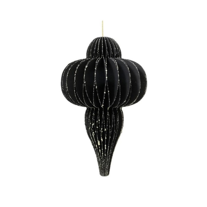 ADDOBBO CARTA H.40CM. NERO